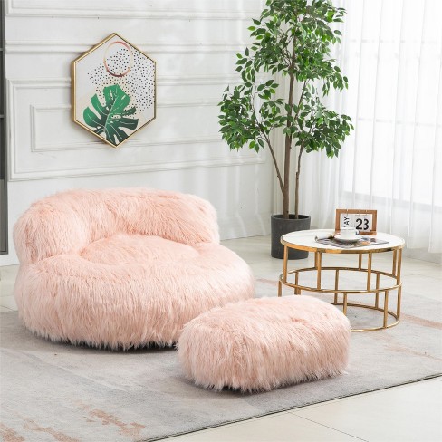 Pink fuzzy bean deals bag