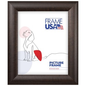 Corporate Rounded Brazilian Walnut Single Image Picture Frame - 1 of 3