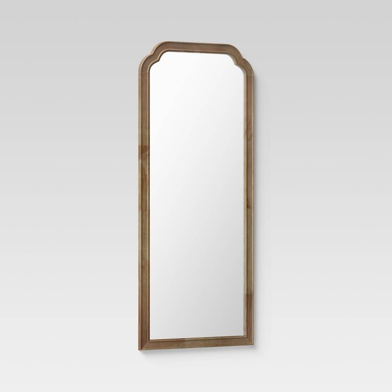 30&#34; x 70&#34; Oversize Leaner French Country Wood Mirror Natural - Threshold&#8482;, 3 of 10