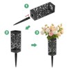 Unique Bargains Plastic Cemetery Vase with Spike Flower Holder Grave Decorations 11.9 x 2.4 Inch Black - 4 of 4