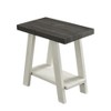 CAVINAS Wood Coffee Table with Storage, Rectangle Side Table, Modern Unique Coffee Table for Living Room, Bedroom - 3 of 4