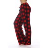Just Love Women's Plush Pajama Pants - Soft and Cozy Sleepwear Fleece Lounge PJs - Buffalo Check - 2 of 3