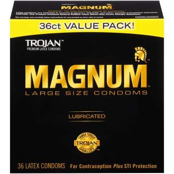 Trojan MAGNUM for Comfort and Sensitivity Large Size Condoms - 36ct