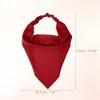 Unique Bargains Triangle Hair Scarf Bandanas 12.6"x7.87" Colorful 6 Pcs - 4 of 4