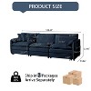GDFStudio Morwen 109.45'' Modern Chenille Upholstered Oversized Deep Seat Modular Sectional Sofa with 3 Cushions - 2 of 4