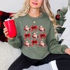 Simply Sage Market Women's Graphic Sweatshirt Coquette Santa and Bow Chart - 2 of 4