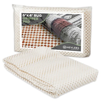 Nevlers White Non Slip Rug Pad for Hard Surface Flooring