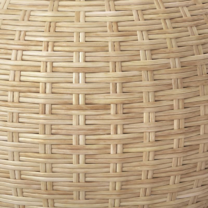 Avens Round Natural Caned Ottoman - Threshold&#8482;, 5 of 6