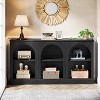 Tribesigns 63" Long Console Table, Modern Entryway Table with 3 Tier Storage, Wood Rectangular Sofa Table Behind The Couch - 3 of 4