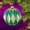 Cody Foster 2.5 Inch Midcentury Diamond Baubles Small Christmas Tree Ornament , Christmas Decor Honeycomb Waffle Mid-Century (1PC) - 2 of 4