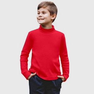 City Threads Kids Soft Cotton Turtleneck - USA-Made, Breathable & Versatile Layering Top for Boys and Girls - 1 of 4