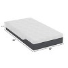 Itopfox Memory Foam Mattress for Cool Sleep & Pressure Relief, Medium Firm Support with Removable Cover, No Fiberglass - 2 of 4