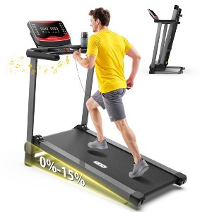 Redliro Folding Treadmill for Home with Incline, 300 lbs Capacity, Running Machine with Bluetooth Speaker - 1 of 4