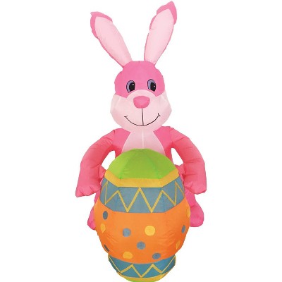 Easter 4ft Inflatable Bunny with Egg