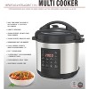 EMB Ironblade 7-in-1 Multi Cooker, 6-Liter, 1000W Stainless Steel Programmable Pressure Cooker, Slow Cooker, Rice Maker, Steamer, Sauté Pan - 2 of 4
