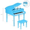 Best Choice Products Kids Classic 30-Key Mini Piano w/ Lid, Bench, Folding Music Rack, Song Book, Stickers - 2 of 4