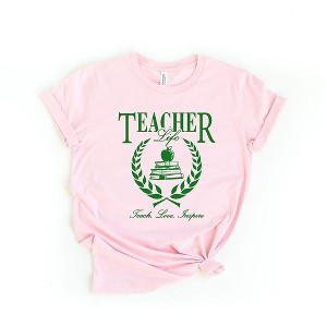 Simply Sage Market Women's Teacher Life Books Short Sleeve Graphic Tee - 1 of 3