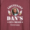 Women's - Forrest Gump - Lieutenant Dan's Ice Cream Lightweight French Terry Wide Neck Long Sleeve Shirt - 2 of 4