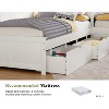 AMERLIFE L-Shaped Twin Solid Wood Trundle Bed with Flip-Top Storage Desk, Space-Saving Platform Frame for Kids and Family Rooms - 3 of 4