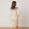 Hope & Henry Women's Organic Long Sleeve Turtleneck Intarsia Sweater Dress, Ivory Fireside Fair Isle, 6 - 4 of 4
