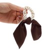 Unique Bargains Cute Heart Shaped Rhinestones Bow Hair Elastic Band 1 Pc - 4 of 4