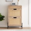 coucheta Shoe Bench with Padded Seat, Shoe Storage Bench with Adjustable Shelves & Side Pockets, 5/10 Cubes Storage Organizer for Entryway - 3 of 4
