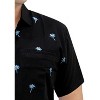 LA LEELA Men's Hawaiian Shirts Solid Beach Shirts Casual Short Sleeve Button Down Collared Shirt Men - 2 of 3