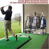 Movable Golf Bag Organizer, All In One Golf Bag Storage Garage Organizer, Sports Equipment Organizer, Golf Bag Storage Garage Organizer with Baskets - 3 of 4