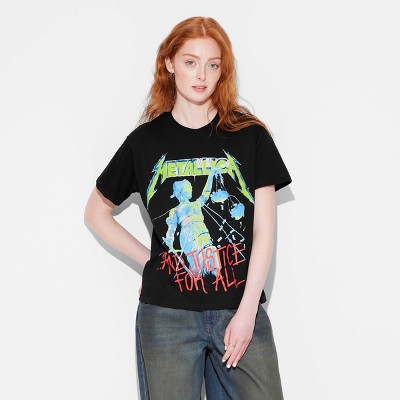 Women's Metallica Short Sleeve Graphic T-Shirt - Black