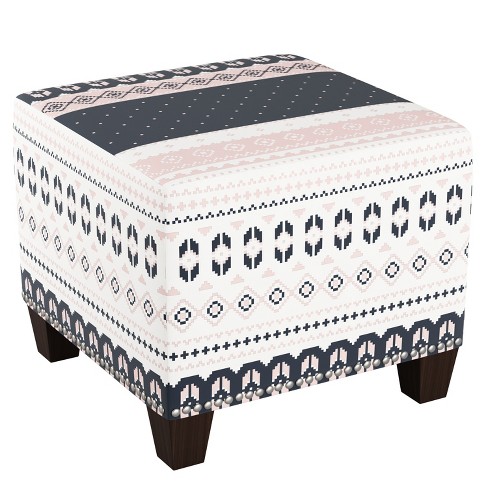 Buy Wholesale China Ottoman Foot Rest Stool Small Fabric Square Footstool  (darkslategray World Map) & Ottomans at USD 11.29