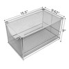 Sorbus Metal Mesh Cabinet Organizer with Pull-Out Drawers—Ideal for Countertop, Cabinet, Pantry, Under the Sink, Desktop and More (Silver 1 Drawer) - 3 of 4