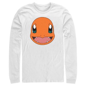 Men's Pokemon Charmander Smile Long Sleeve Shirt - 1 of 4