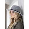Britt's Knits Women's Getaway Panama Vintage Chenille Classic Wide Brim Panama Hat - 4 of 4