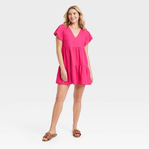 Women's Midi Slip Dress - Universal Thread™ Pink Xl : Target