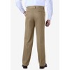KingSize Men's Big & Tall Relaxed Fit Wrinkle-Free Expandable Waist Plain Front Pants - 2 of 4