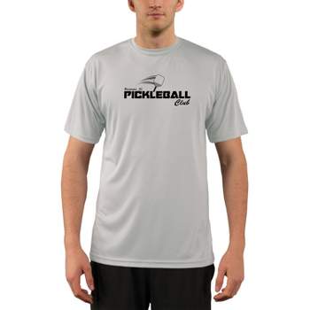 Vapor Apparel Men's Laguna Woods Pickleball UPF 50+ Sun Protection Performance T-Shirt Small Pearl Grey