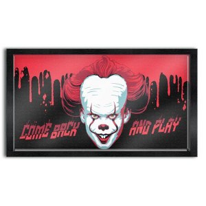 Silver Buffalo IT Pennywise - Come Back and Play Gel Coat 10" x 18" Framed MDF Wall Art - 1 of 1