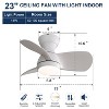 Sofucor 23'' Ceiling Fan with Light and 3 Reversible Blades 6 Speeds - 3 of 4