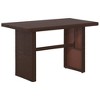vidaXL Garden Dining Set Brown Polyethylene Rattan 3 Piece Set - Brown - 4 of 4