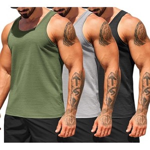 COOFANDY Men's Workout Tank Tops Pack Dry Fit Sleeveless Running Shirts Gym Muscle Bodybuilding T Shirts - 1 of 4