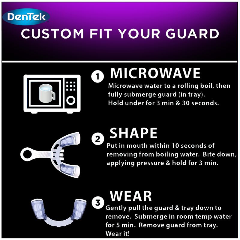 DenTek Ultimate Dental Guard For Nighttime Teeth Grinding with SmartFit Tray, 4 of 10