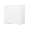 HOMLUX Easy-DIY 12 in D in Shaker White Ready to Assemble Wall Kitchen Cabinet 2 Doors-2 Shelves - 3 of 4