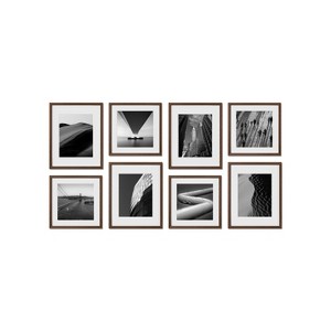 Haus and Hues Ascot Gallery Wall Frame Set with Real Glass and Mat - 1 of 4