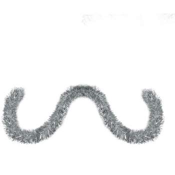 12' x 4 Shiny Silver Boa Wide Cut Tinsel Christmas Garland - Unlit - Bed  Bath & Beyond - 23146762