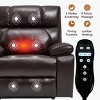 Oversized Power Lift Recliner Chair with Dual Motor and Infinite Position, Faux Leather Massage Recliner with Heat and Cup Holders-Koiai - 2 of 4