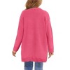 Girl Cable Knit Cardigan with Pockets Open Front Sweater Outwear Long Sleeve Sweater Cardigan Kids Winter Outfits - 2 of 4