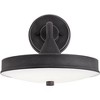 Possini Euro Design Danielle 9" High Modern Outdoor Wall Light Fixture Mount Porch House Exterior Outside Set of 2 LED Bulb Weatherproof Iron Black - 3 of 4