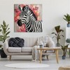 Stupell Industries Zebra with Pink Flowers Canvas Wall Art - 2 of 4