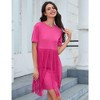 Whizmax Women's Tassel Dress Casual Summer Dress Short Sleeve Fringe Hem Dresses Party Concert Outfits for Women - 3 of 4