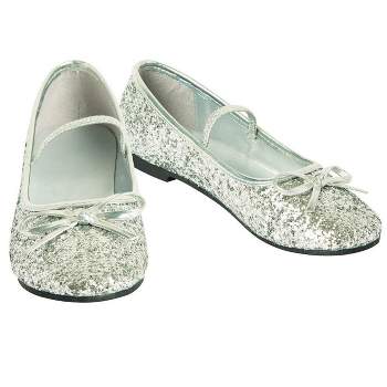 Rubies Girls Silver Ballet Shoe